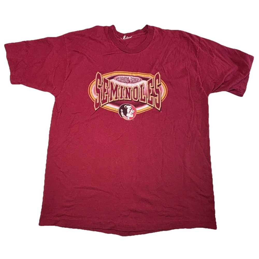 Vintage 90s Florida State Seminoles Single Stitch T Shirt USA FSU 2XL